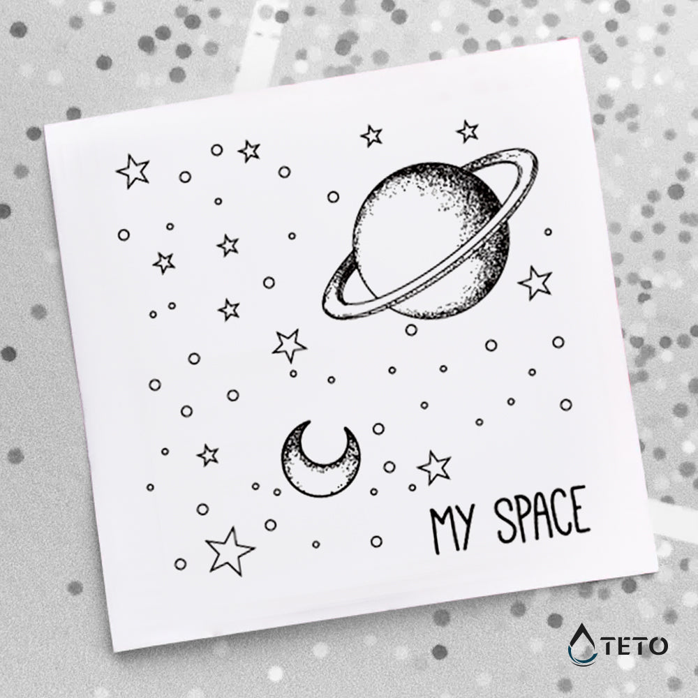 Una galaxia de estrellas - TETO - Tatuajes Temporales