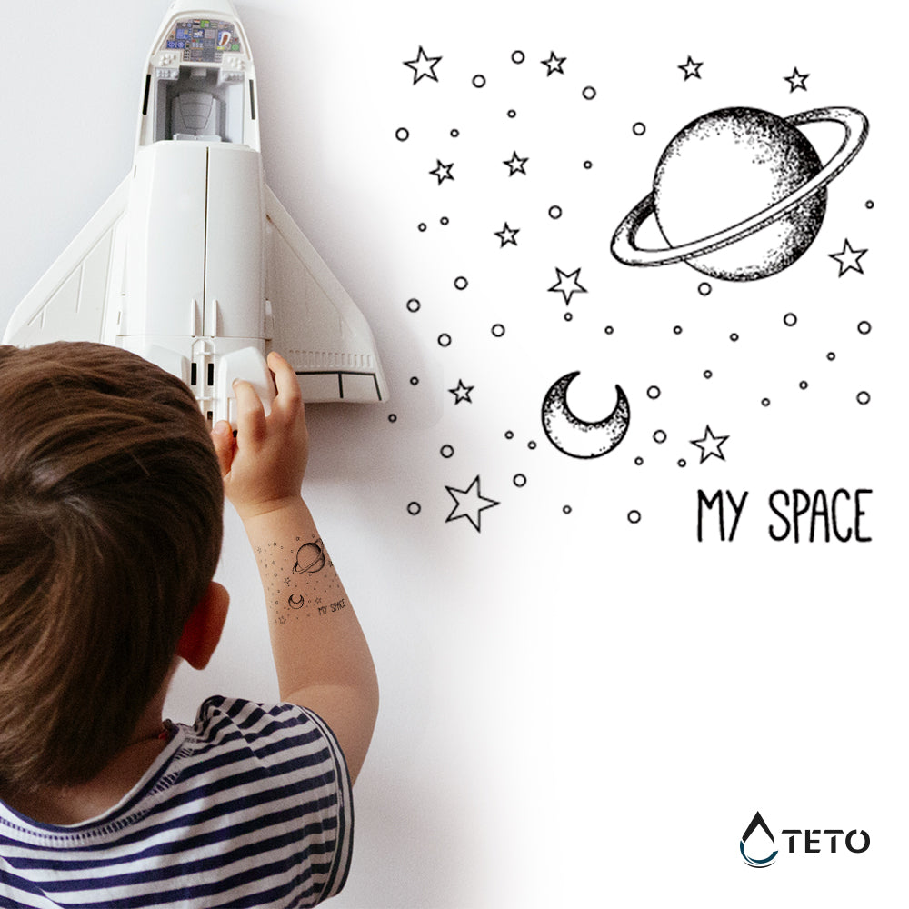 Una galaxia de estrellas - TETO - Tatuajes Temporales
