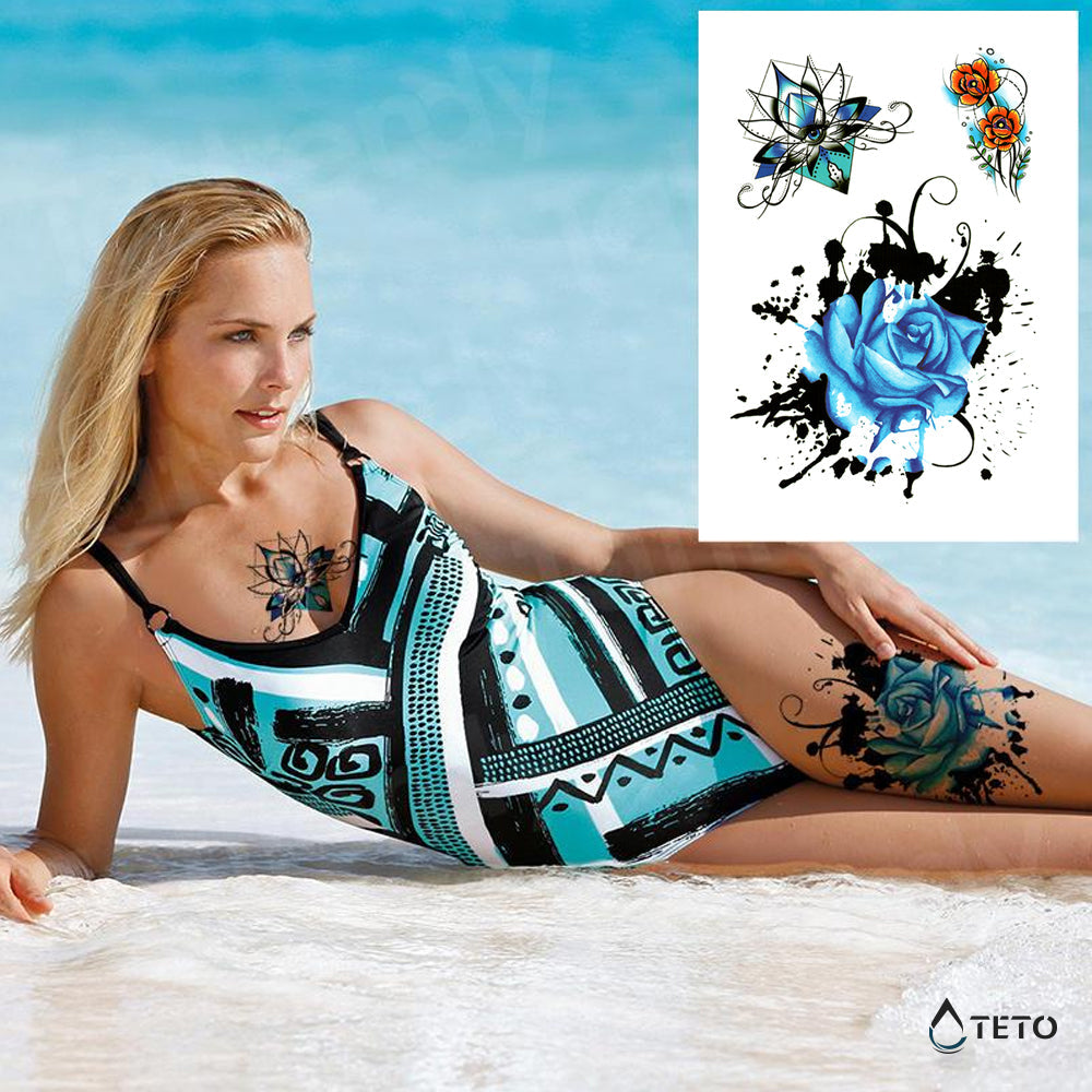 Flores azules – set