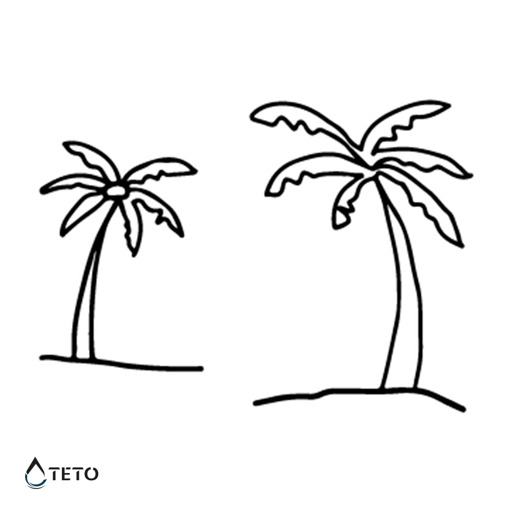 Palmas - set - TETO - Tatuajes Temporales