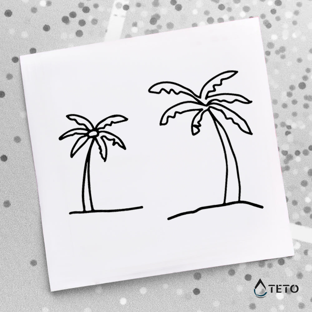Palmas - set - TETO - Tatuajes Temporales