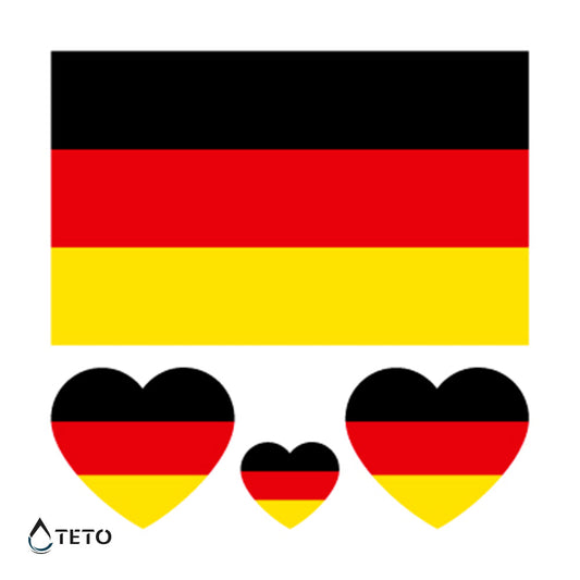 Bandera de Alemania - set - TETO - Tatuajes Temporales