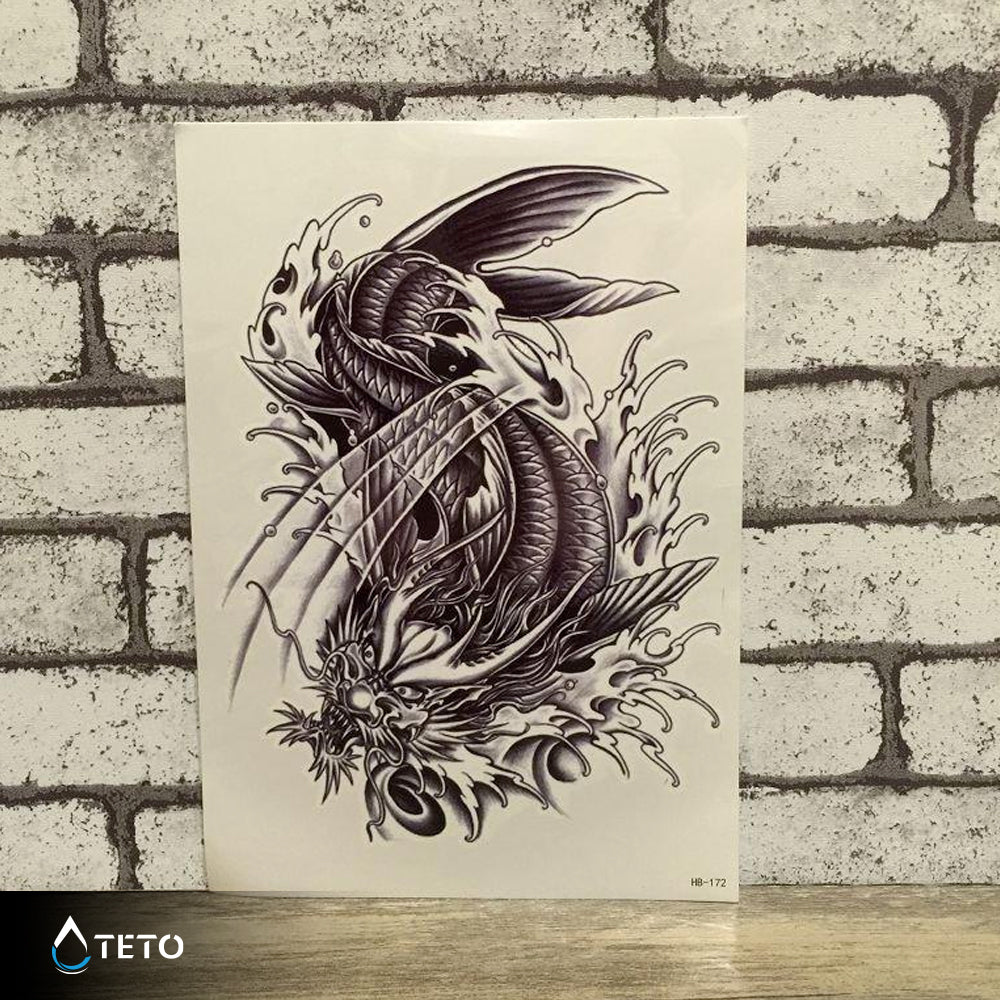 Pez dragón - TETO - Tatuajes Temporales