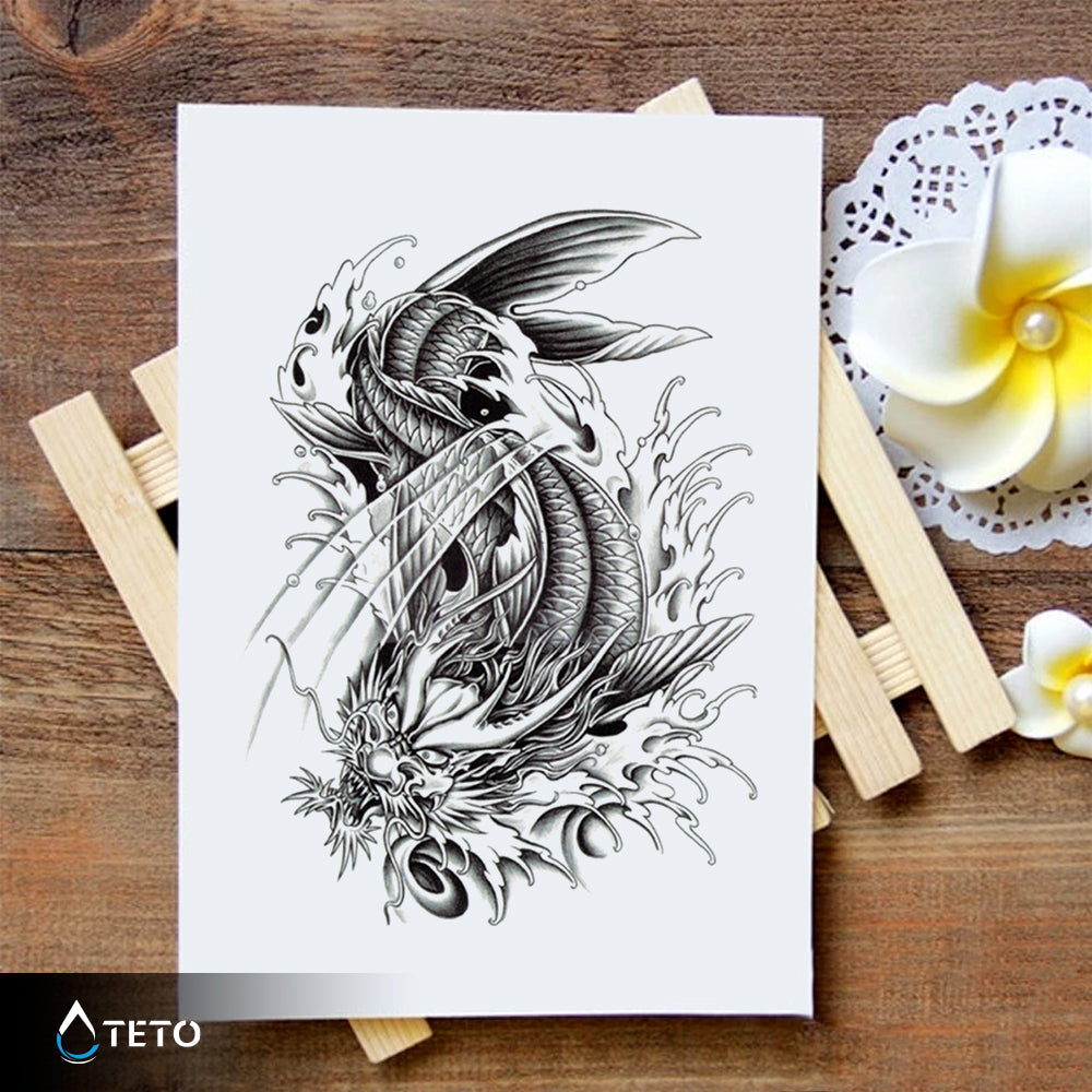Pez dragón - TETO - Tatuajes Temporales