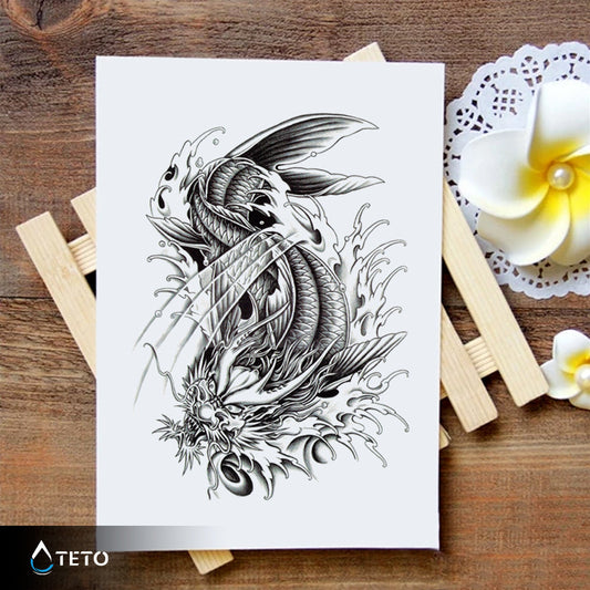 Pez dragón - TETO - Tatuajes Temporales