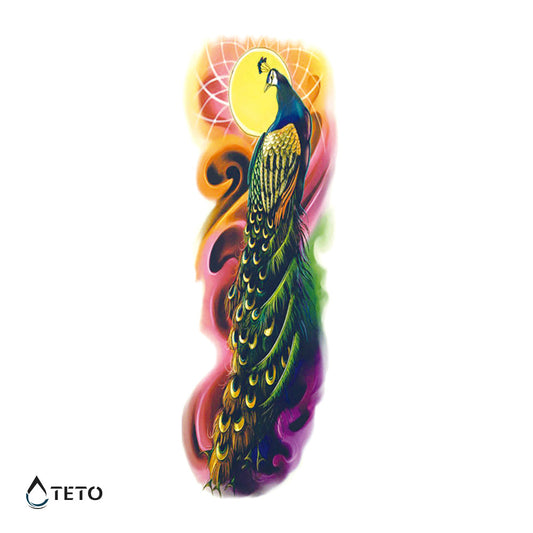 Pavo real - TETO - Tatuajes Temporales