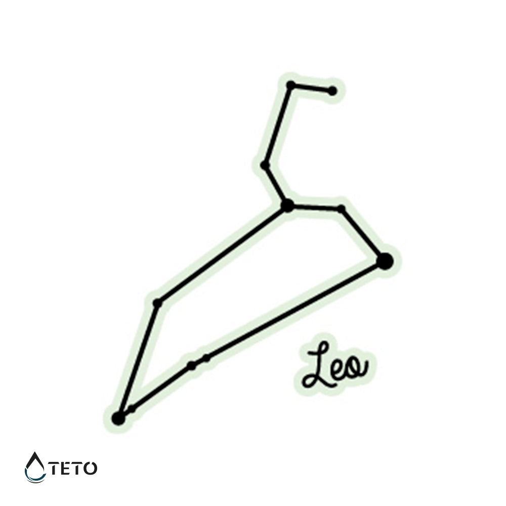 Signo Leo – Brilla en la oscuridad - TETO - Tatuajes Temporales