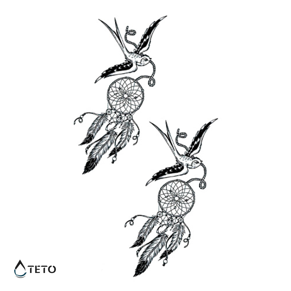 Atrapasueños - set - TETO - Tatuajes Temporales