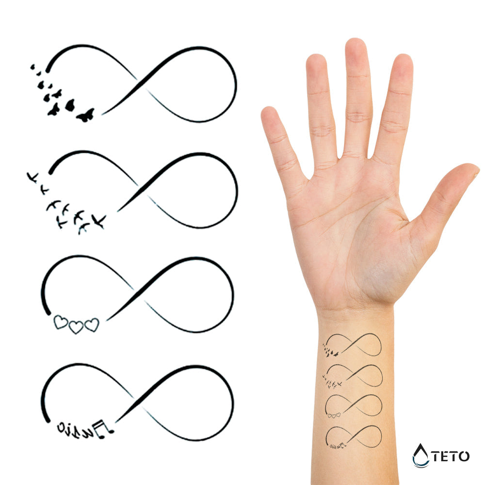 Infinito - set - TETO - Tatuajes Temporales
