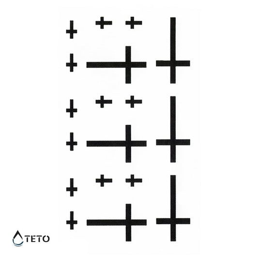 Cruces - set - Tatuajes Temporales TETO