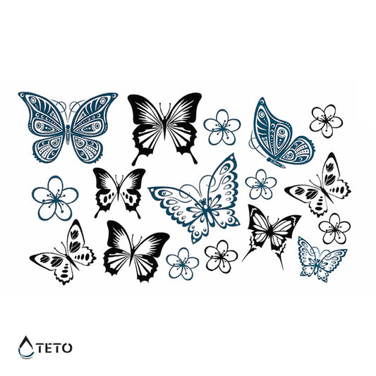 Mariposas - set - TETO - Tatuajes Temporales