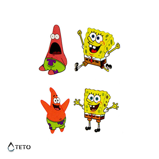 Bob Esponja – set - Tatuajes Temporales TETO