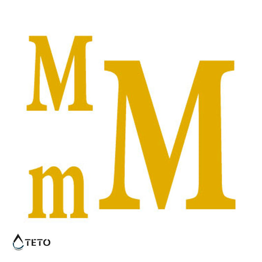 Letra M - set - Tatuajes Temporales TETO