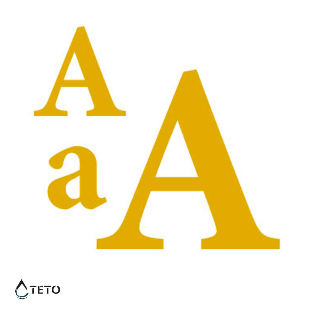 Letra A - set - Tatuajes Temporales TETO