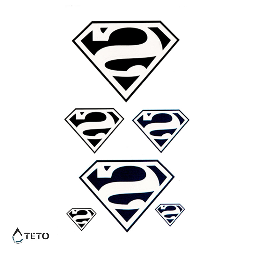 Superman - set - TETO - Tatuajes Temporales