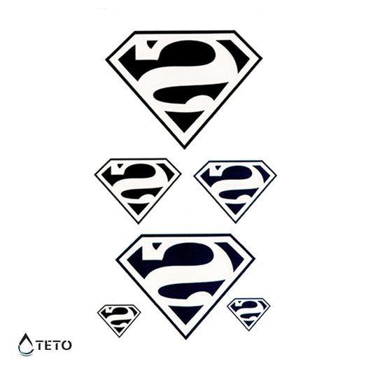 Superman - set - TETO - Tatuajes Temporales