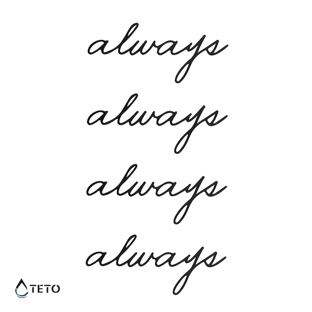 Siempre – Always - set - TETO - Tatuajes Temporales