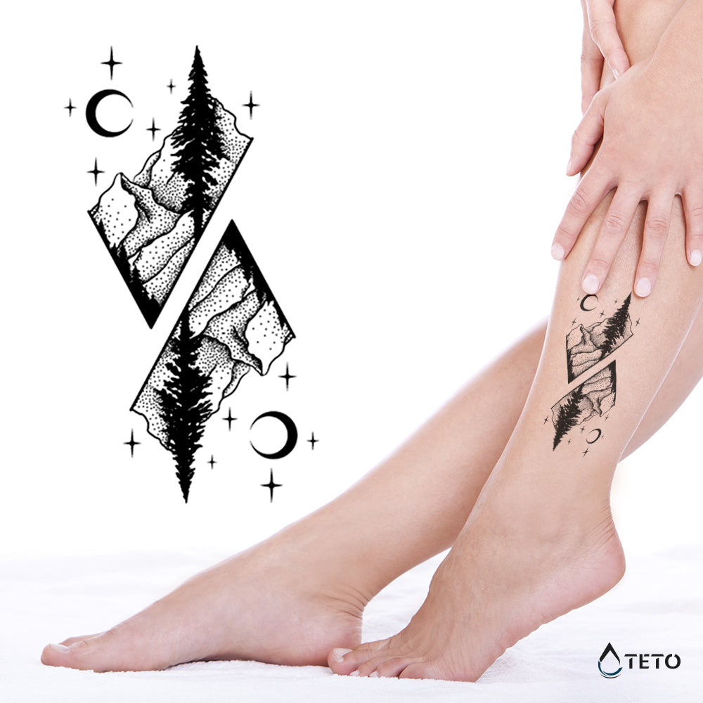 Montañas - set - TETO - Tatuajes Temporales