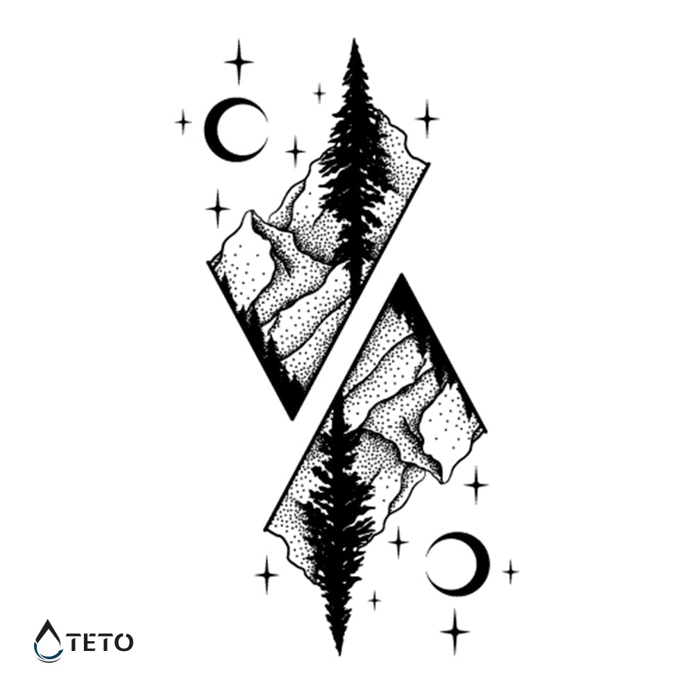 Montañas - set - TETO - Tatuajes Temporales