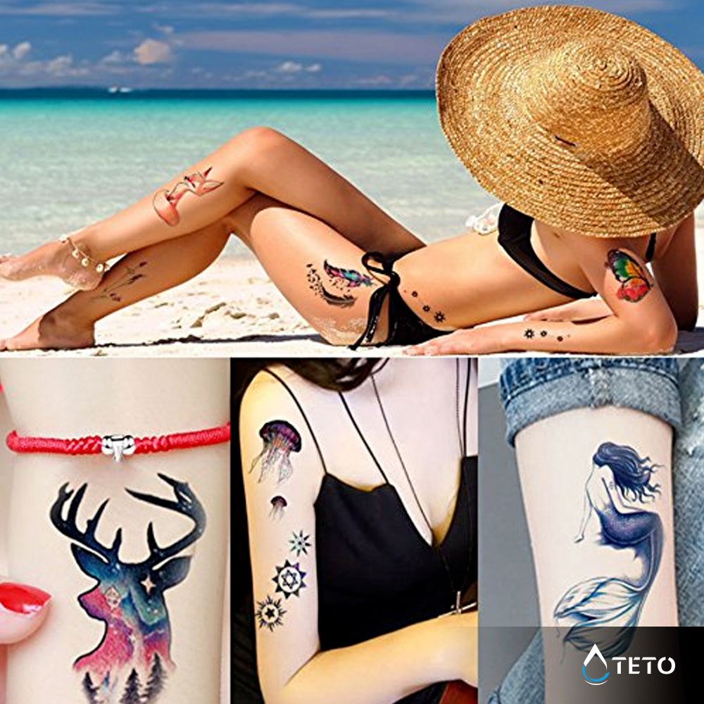 Ciervo nocturno - TETO - Tatuajes Temporales