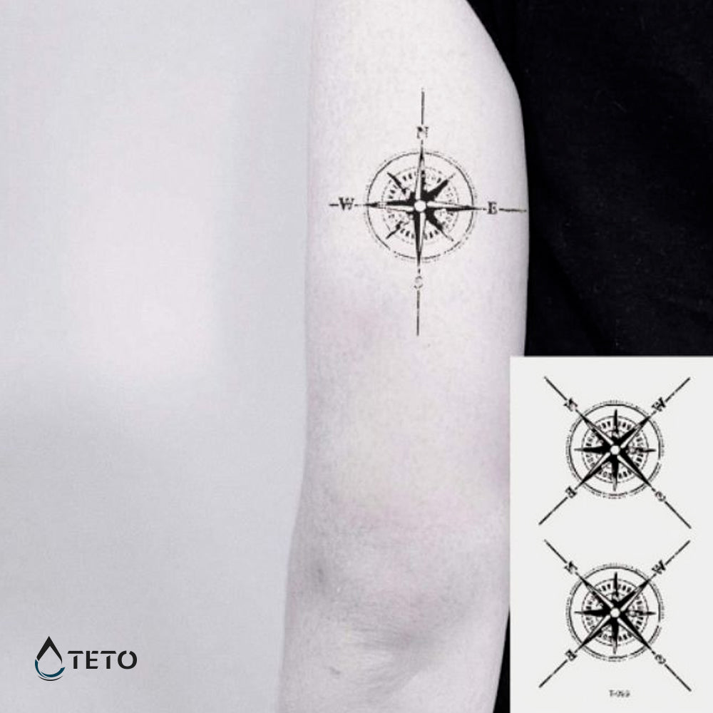 Brújulas direccionales - set - TETO - Tatuajes Temporales