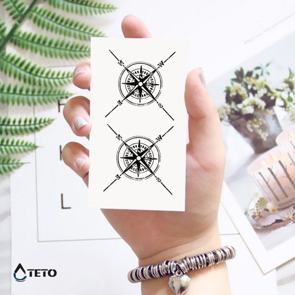Brújulas direccionales - set - TETO - Tatuajes Temporales