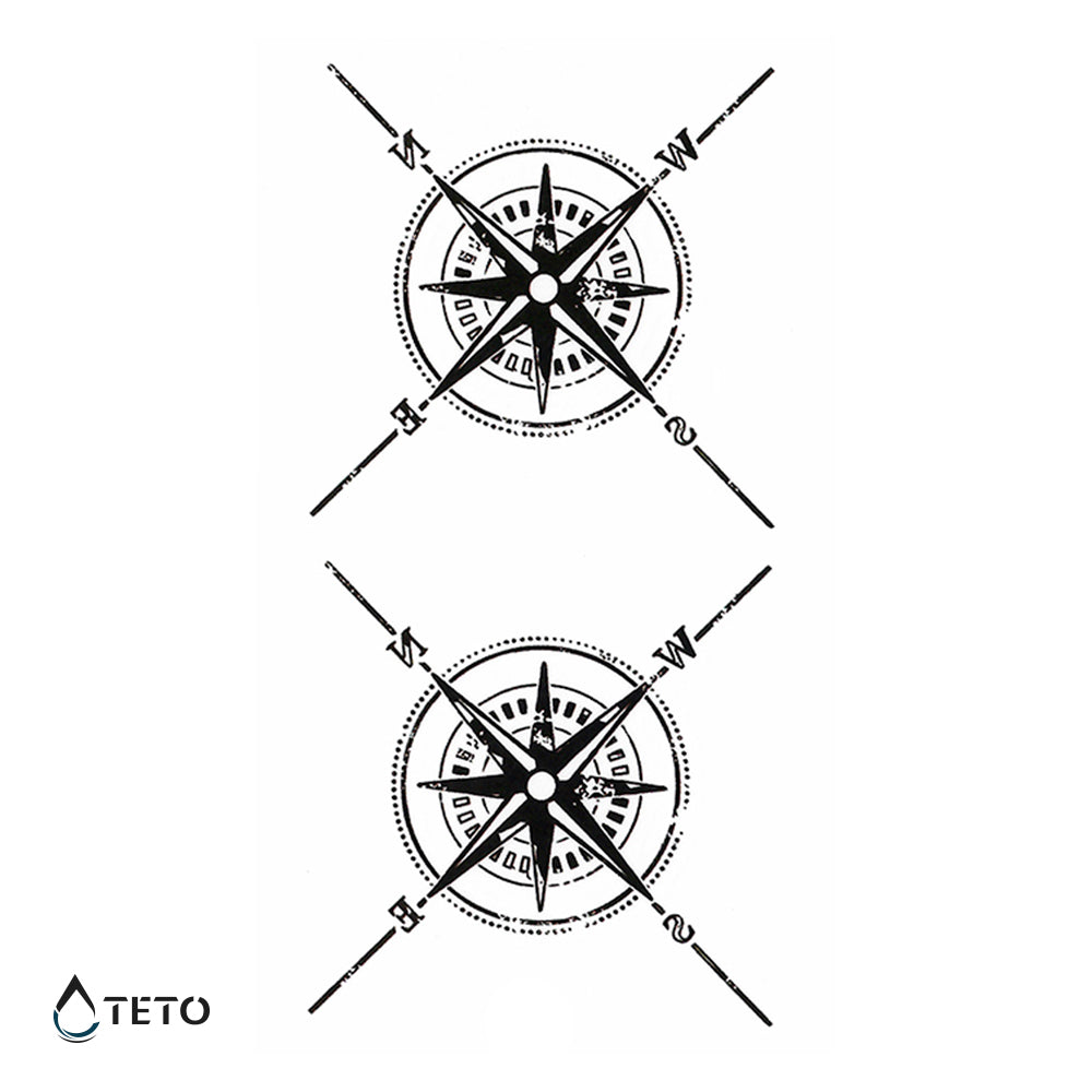 Brújulas direccionales - set - TETO - Tatuajes Temporales