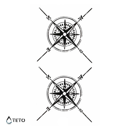 Brújulas direccionales - set - TETO - Tatuajes Temporales