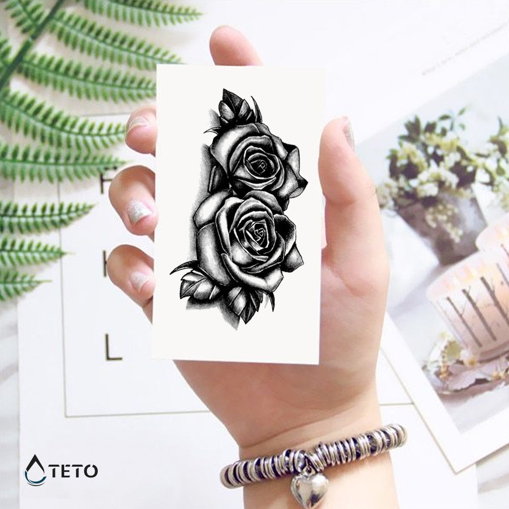 Rosas tradicionales - TETO - Tatuajes Temporales