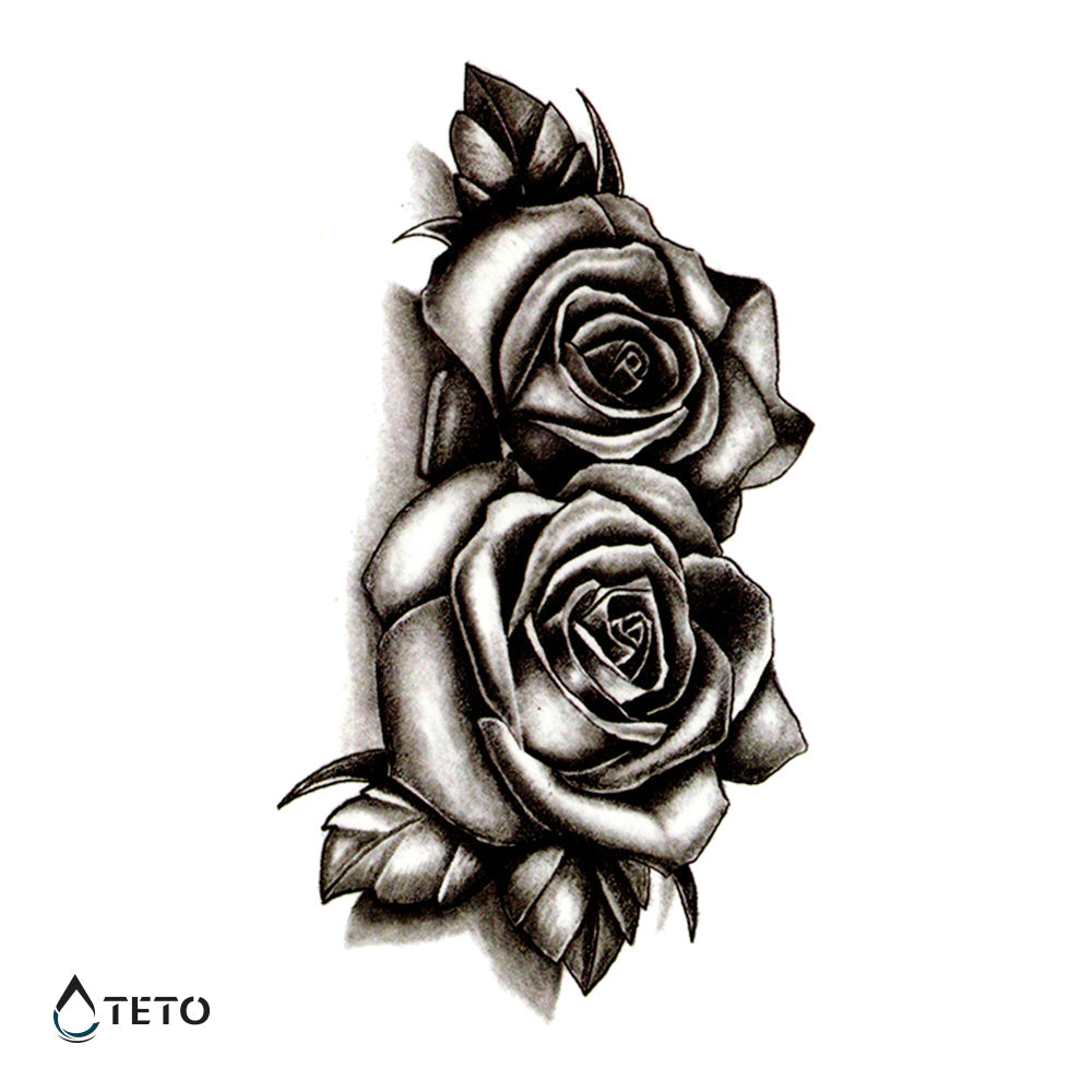 Rosas tradicionales - TETO - Tatuajes Temporales