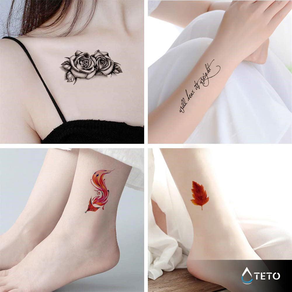 Rosas tradicionales - TETO - Tatuajes Temporales