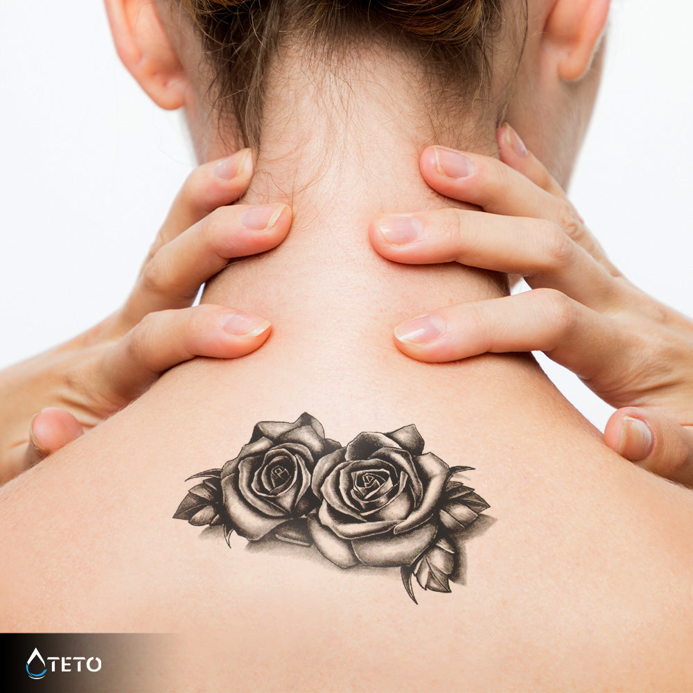 Rosas tradicionales - TETO - Tatuajes Temporales