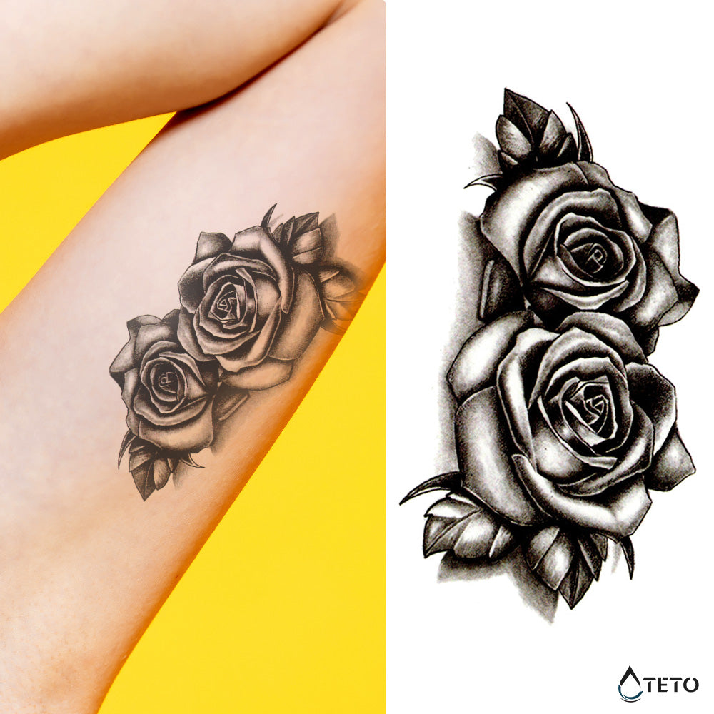 Rosas tradicionales - TETO - Tatuajes Temporales