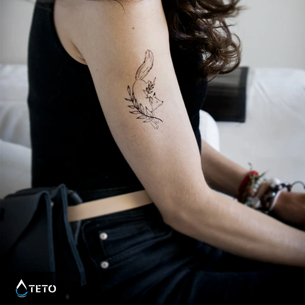 Zorro adorable - TETO - Tatuajes Temporales