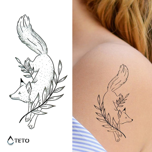 Zorro adorable - TETO - Tatuajes Temporales