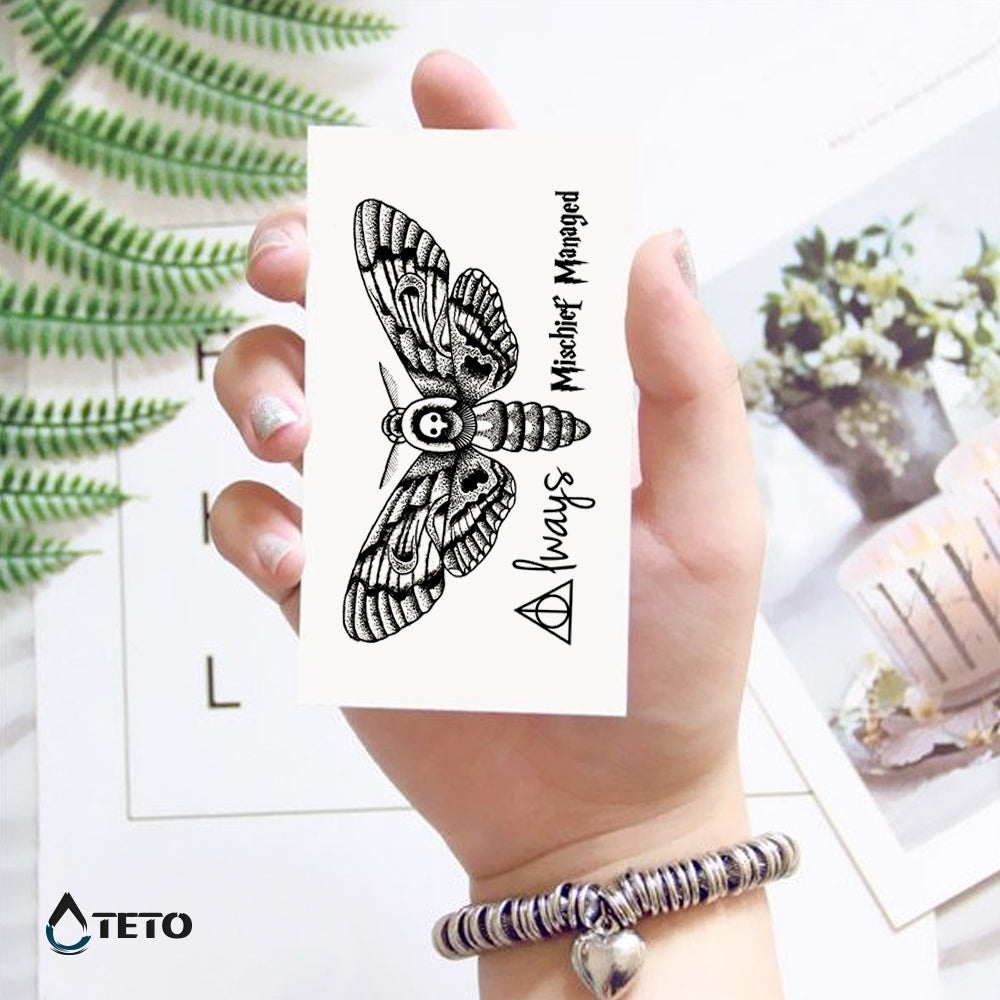 Mariposa de la muerte / Harry Potter – set - TETO - Tatuajes Temporales