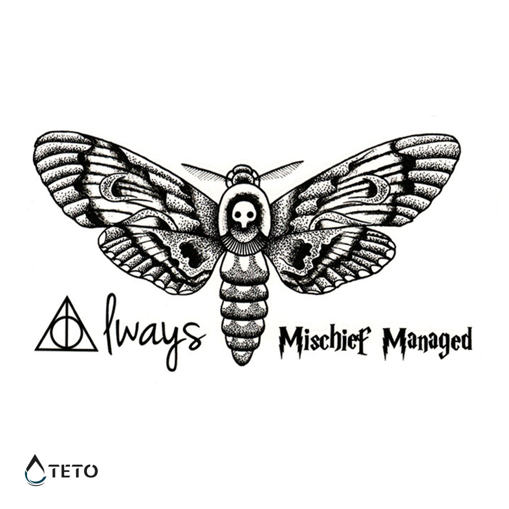Mariposa de la muerte / Harry Potter – set - TETO - Tatuajes Temporales