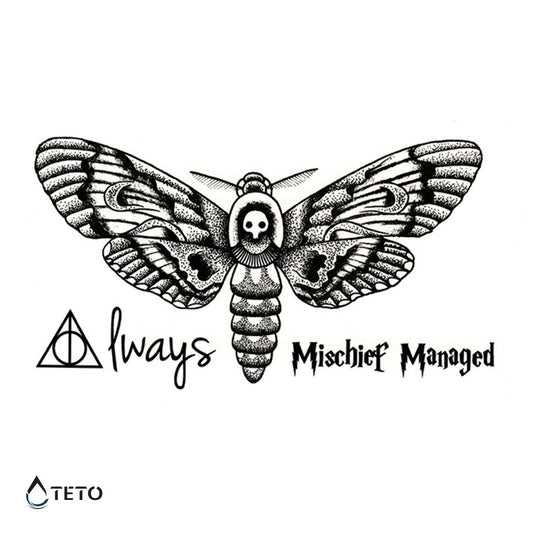 Mariposa de la muerte / Harry Potter – set - TETO - Tatuajes Temporales