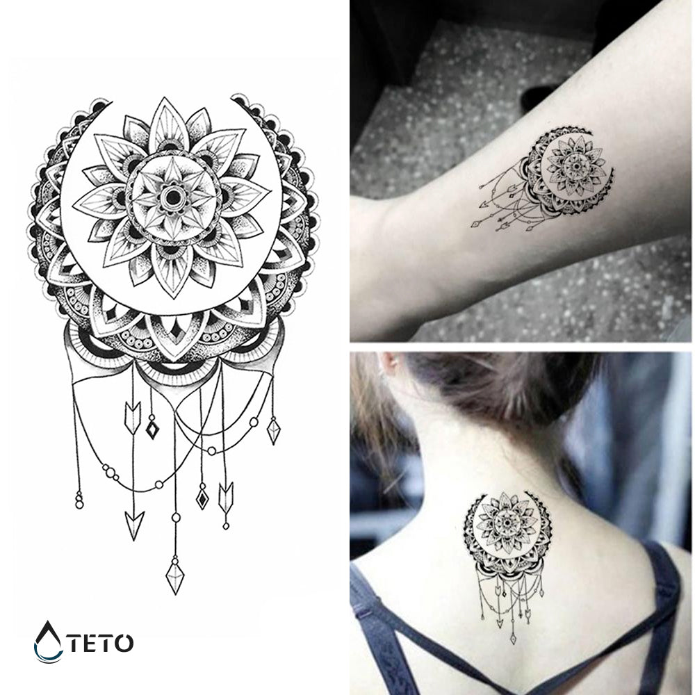 Atrapasueños - mandala - TETO - Tatuajes Temporales