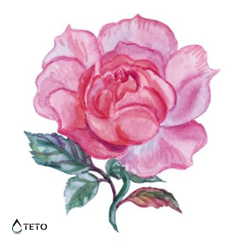 Rosa mini - TETO - Tatuajes Temporales