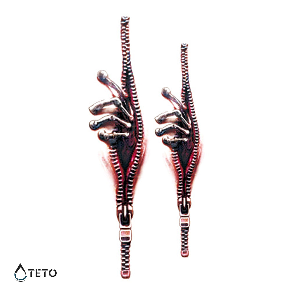 Mano en cremallera - set - TETO - Tatuajes Temporales