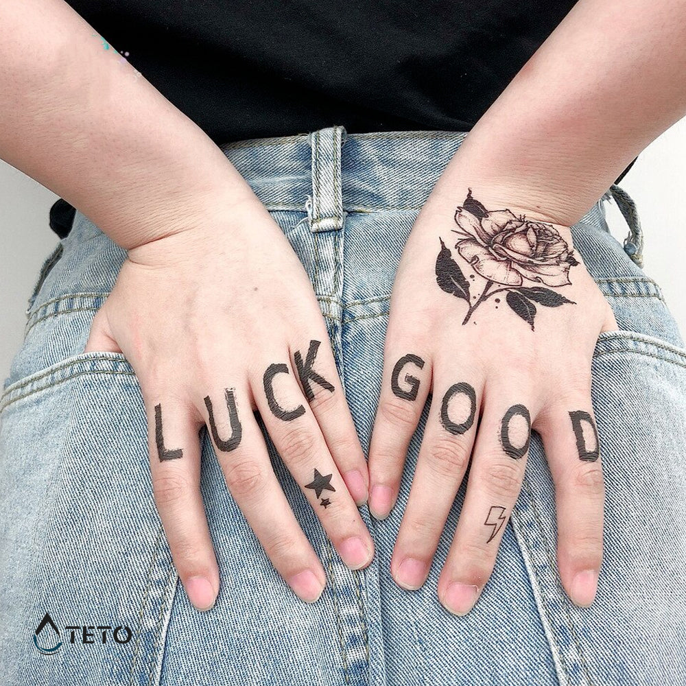 Buena suerte – set - TETO - Tatuajes Temporales