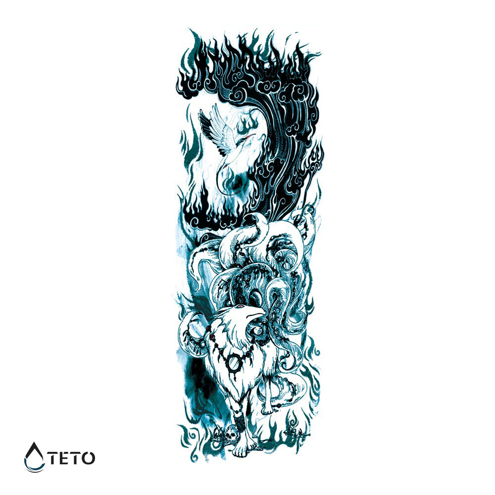 Mar salvaje - TETO - Tatuajes Temporales