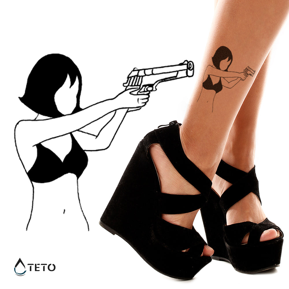 Mujer peligrosa - TETO - Tatuajes Temporales