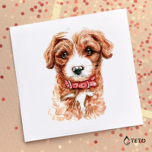 Perro adorable - TETO - Tatuajes Temporales