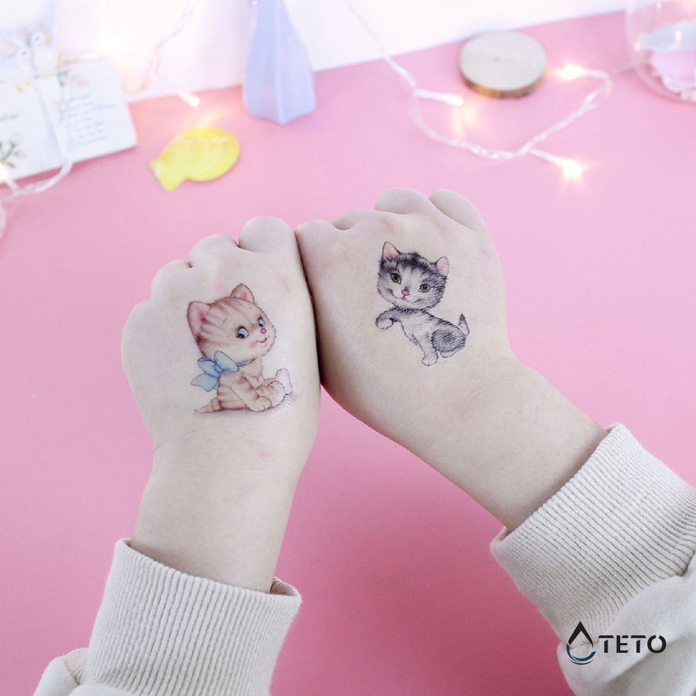 Gato adorable - TETO - Tatuajes Temporales
