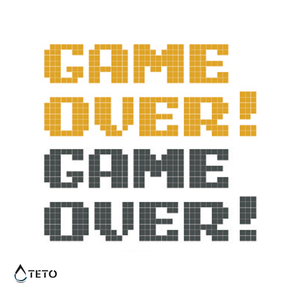 Fin del juego - set - Tatuajes Temporales TETO
