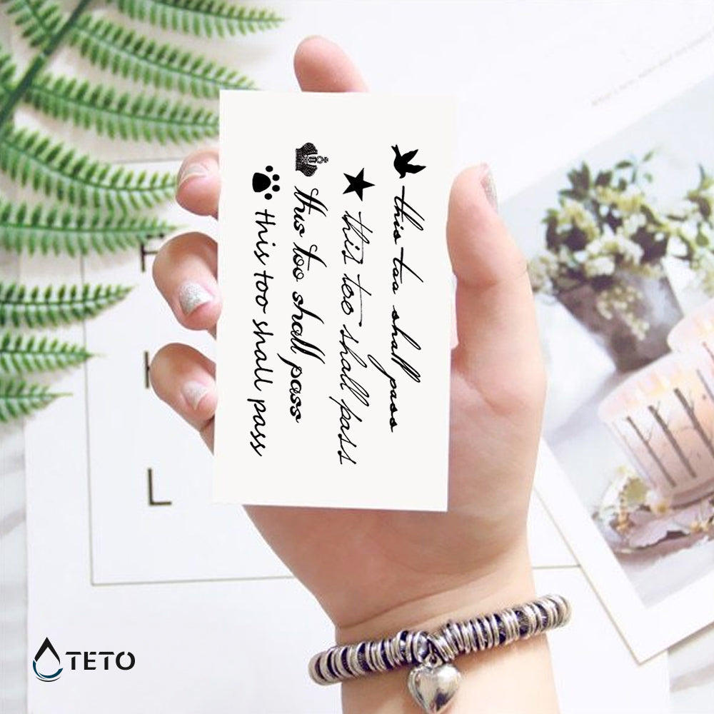 Esto también pasará – set - TETO - Tatuajes Temporales