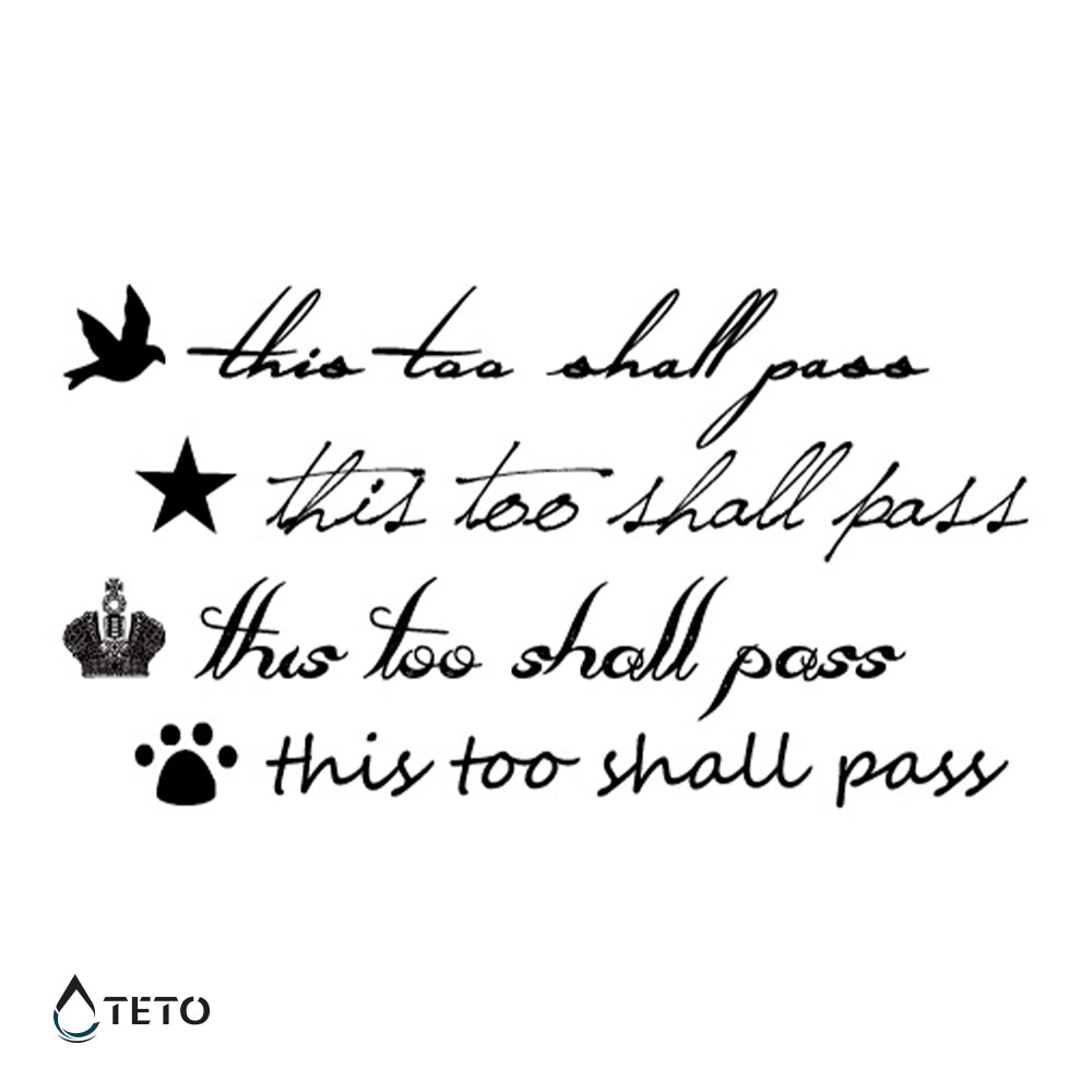 Esto también pasará – set - TETO - Tatuajes Temporales