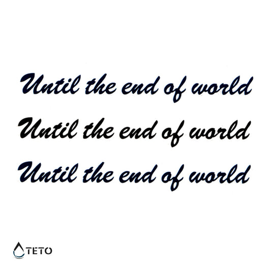 Hasta el fin del mundo - set - TETO - Tatuajes Temporales